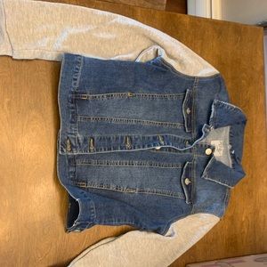 Denim Sweatshirt Jacket